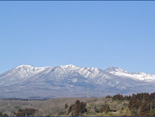 写真1：那須の山の風景